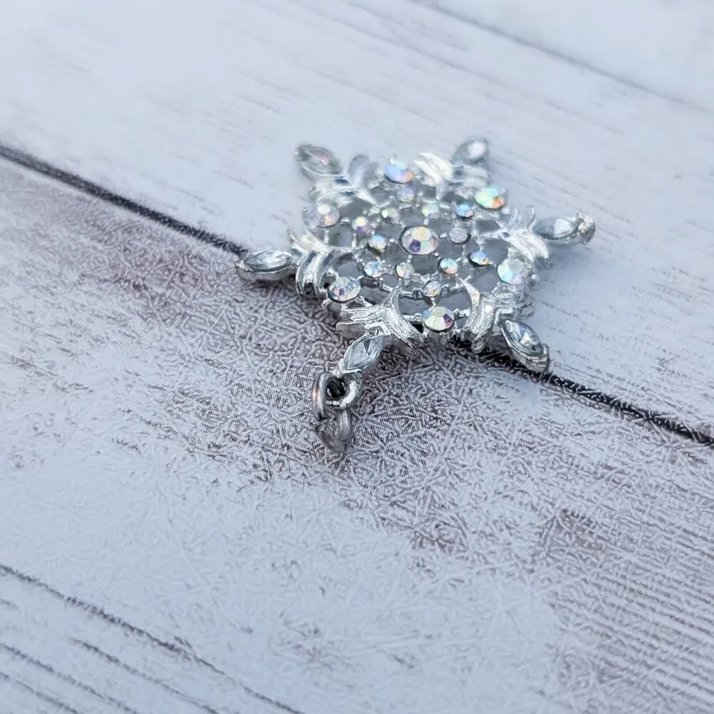 Snowflake Pendant - No Chain Included - Heavy Tarnish_3